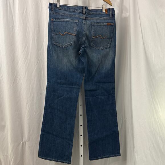 7 For All Mankind Bootcut Jeans Womens Size 33 Blue - Picture 11 of 11